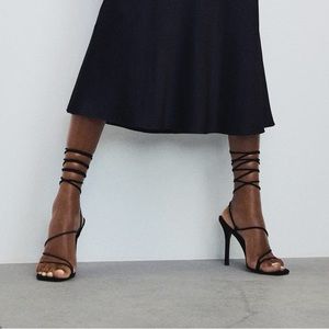 MANGO Heel Strap Sandals NWT